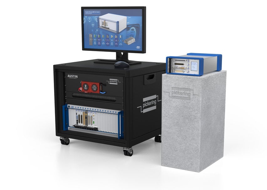 HIL simulation & EV BMS test rig demo from Pickering Interfaces on show at Automotive Testing Expo North America in Novi, MI